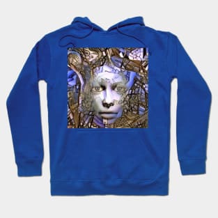 Face in abstract Hoodie